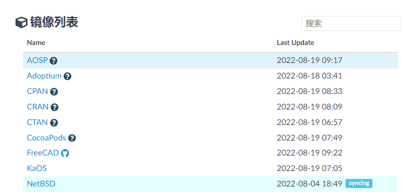 国内Linux镜像源列表